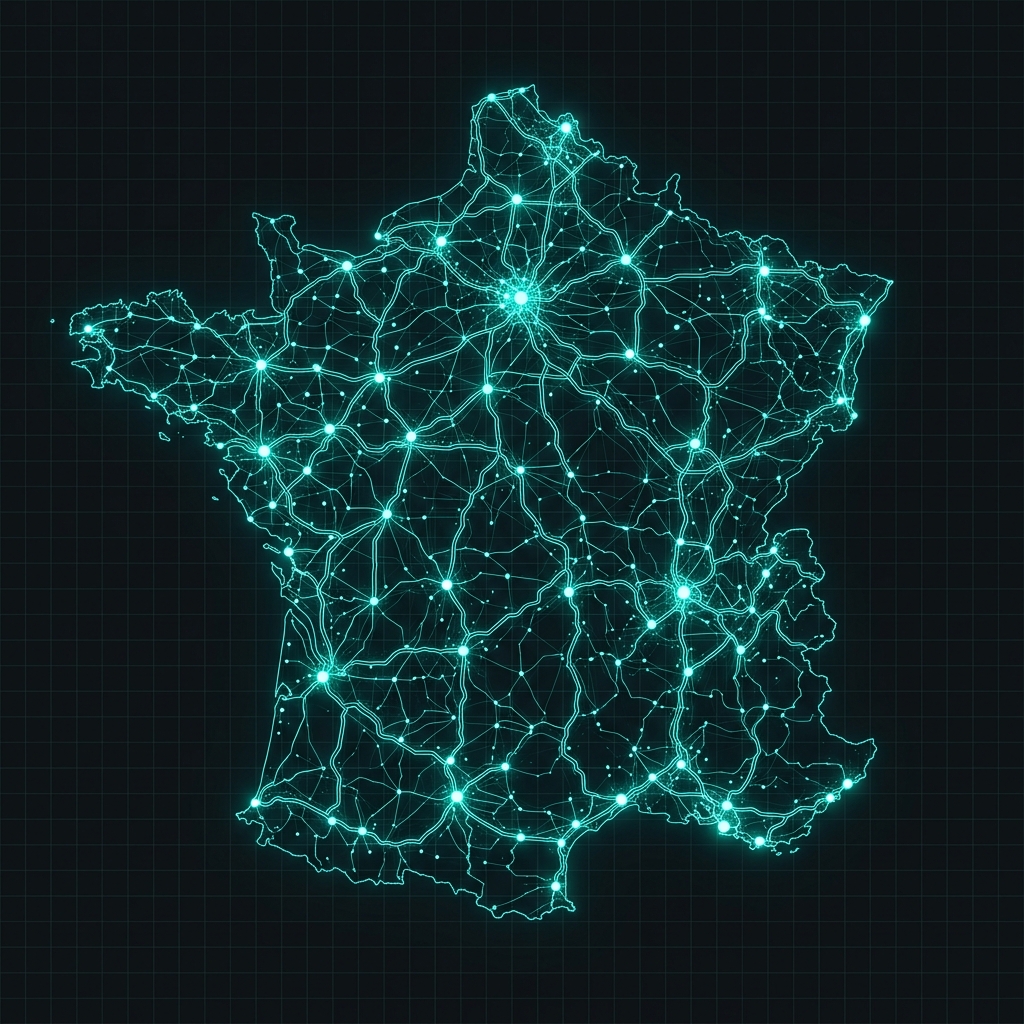 Map of France Network